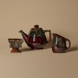 Service à café Beauceware Drip Glaze de la fin des années 1960