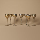Ensemble de 7 coupes à cocktail des années 1970