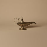Lampe Décorative de Style Aladdin en Laiton Gravé, Fin 20ème Siècle