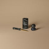 1970s Modernist Onyx Desk Set