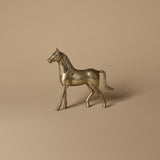 Figurine de cheval en laiton des années 1960