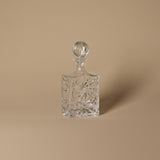 Vintage Pinwheel Cut Crystal Decanter