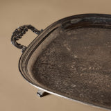Vintage Decorative Footed Serving Tray