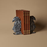 Mayan Warrior Bookends & Antique Books