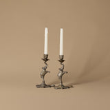 Vintage Prosperity Elephant & Turtle Candleholders