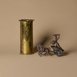 1918 Trench Art Petal Vase & Napoleon Chariot Statuette