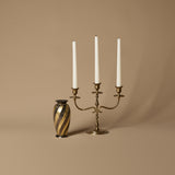 Vintage Three Light Candleholder & Bud Vase