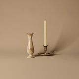 Onyx Bud Vase & Fluted Chamberstick Candleholder