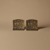 Vintage "End of the Trail" Bookends & Antique Books