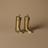 Vintage Cowboy Boot Bookends & Antique Books