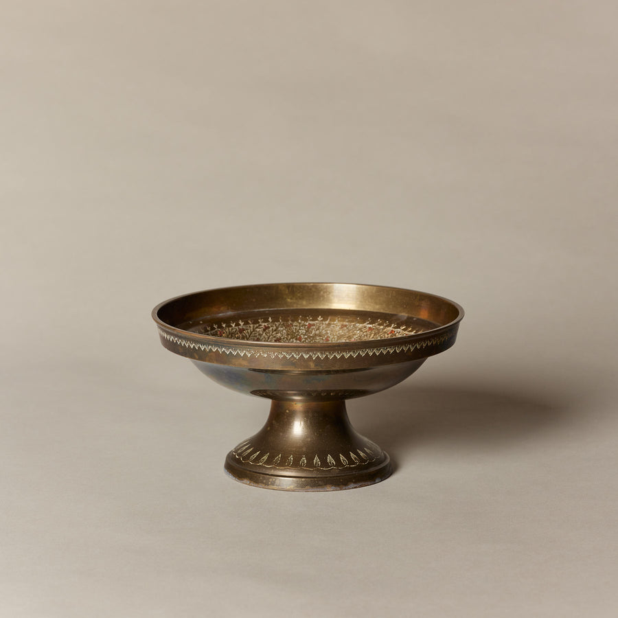 Brass footed bowl