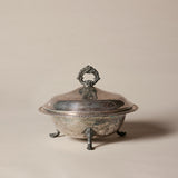 Silver Plated Footed Covered Serving Dish