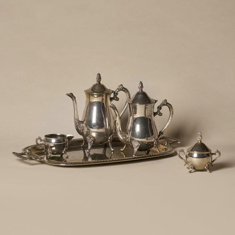 Five Pieces Antique Coffee & Tea Set