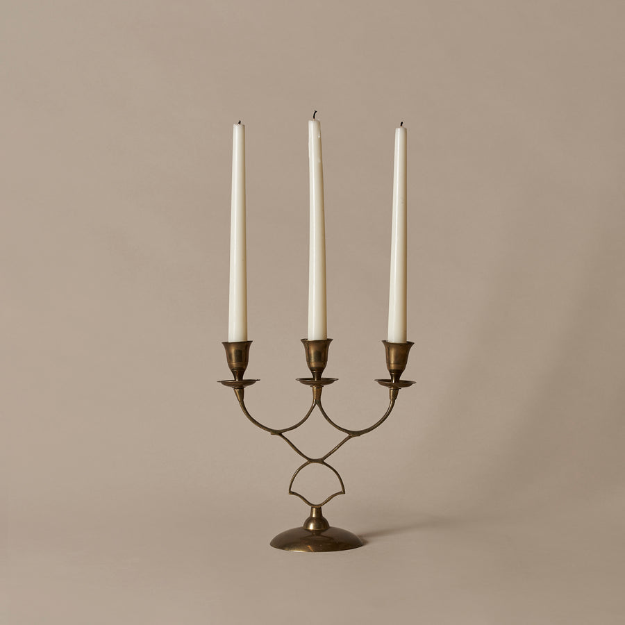 Brass Lattice Candleholder