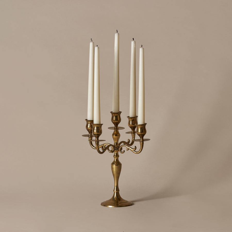 Five-branch Brass Candelholder