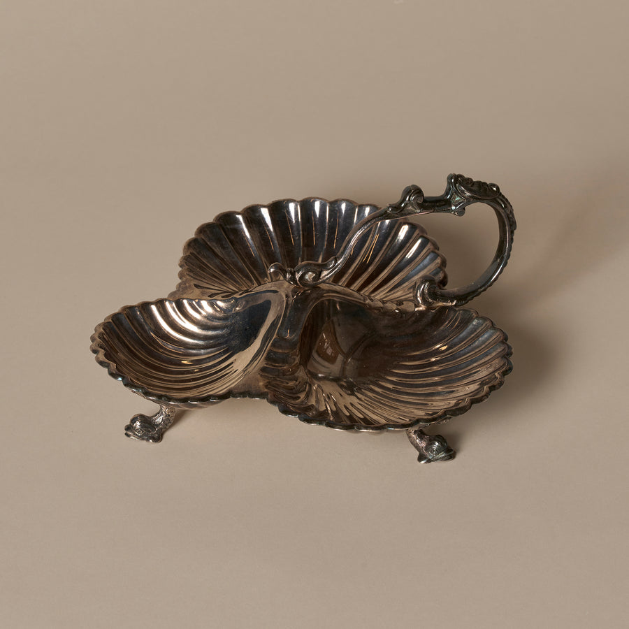 Silver Plated Shell Serving Tray