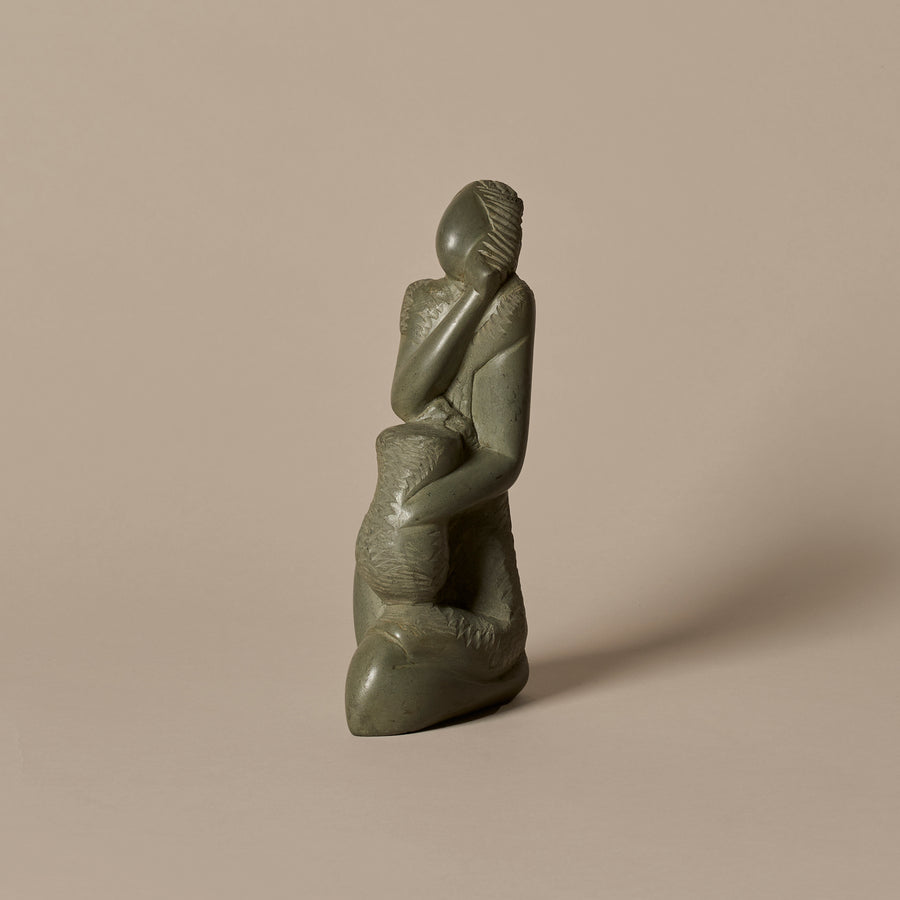 Handcrafted Modernist Soapstone Carving