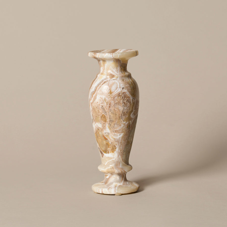 Vintage Marbled Onyx Vase