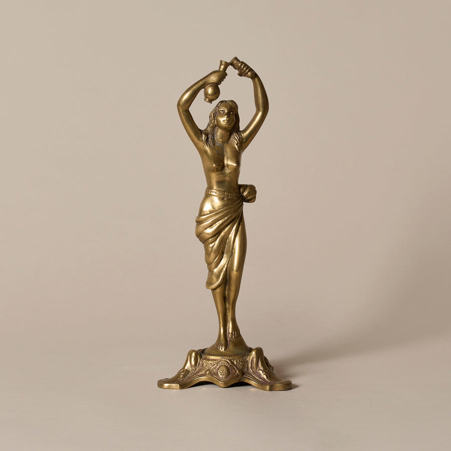 Rare Vintage Goddess Sculpture on Decorative Base