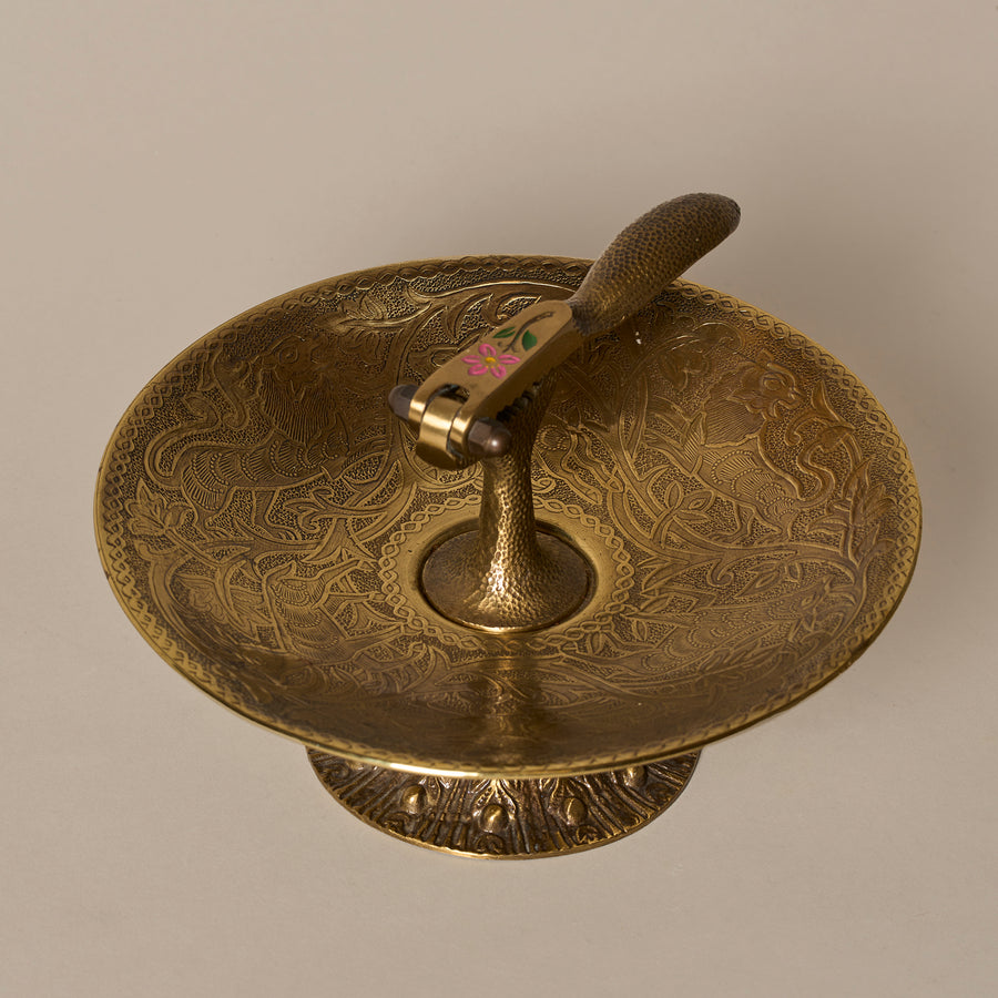 Vintage Tamar Pedestal Nutcracker Dish