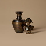 Vintage French Napoleon Bust & Hammered Brass Vase