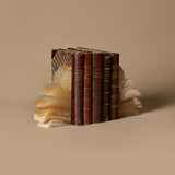 Onyx Blossom Bookends & Antique Books