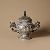 Antique Victorian Grimm's Fairy Tale Majolica Tureen