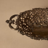 Vintage Italian Filigree Handled Basket