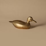 Canard vintage en laiton massif