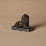 Vintage Lion Paperweight on Marble Base