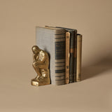 MCM 'The Thinker' Single Bookend & Antique Books
