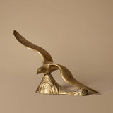 Midcentury Brass Coastal Seabird Sculpture