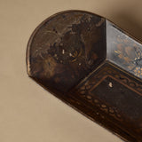 Vintage Brass Bell and Horse Napkin Holder with Decorative Toleware Tray