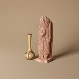 Mesoamerican Terracotta Sculpture & Enameled Brass Vase