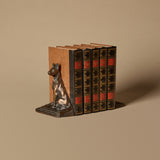 Serre-livres de berger allemand des années 1920 & livres anciens