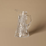Pichet en cristal taillé européen des années 1950