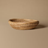Vintage Handwoven Wicker Basket with Tea Towel