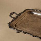 Antique Decorative Footed Serving Tray