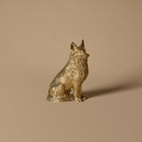 Brass Shepherd Dog Figurine