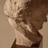 Italian Bust of Wagner on Marble Base Signed by Studio Prof. G. Bessi