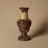 Vintage Handcarved Marble Pedestal Vase
