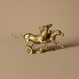 Midcentury Galloping Horses Sculpture