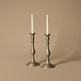 Pair of 1960s Hand-Engraved Candleholders