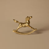Vintage Brass Rocking Horse
