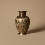Engraved Indo-Persian Brass Vase