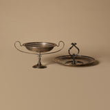 Antique Compote & Handled Serving Dish