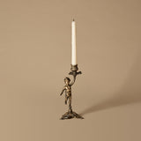 Vintage Brass Cherub Candleholder