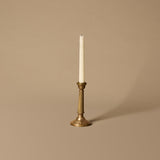 Antique Fluted Brass Candleholder