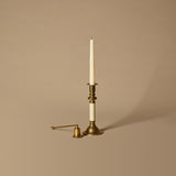 Antique Two-Tone Candleholder with Snuffer