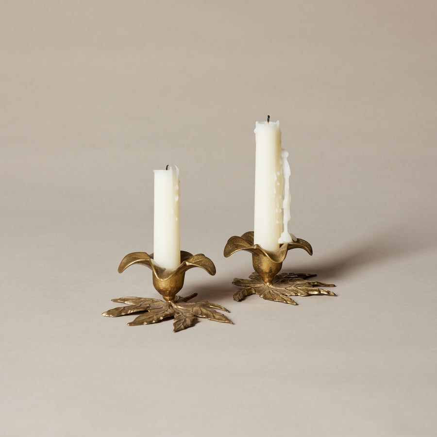 Duo of flower candlesticks from 1940